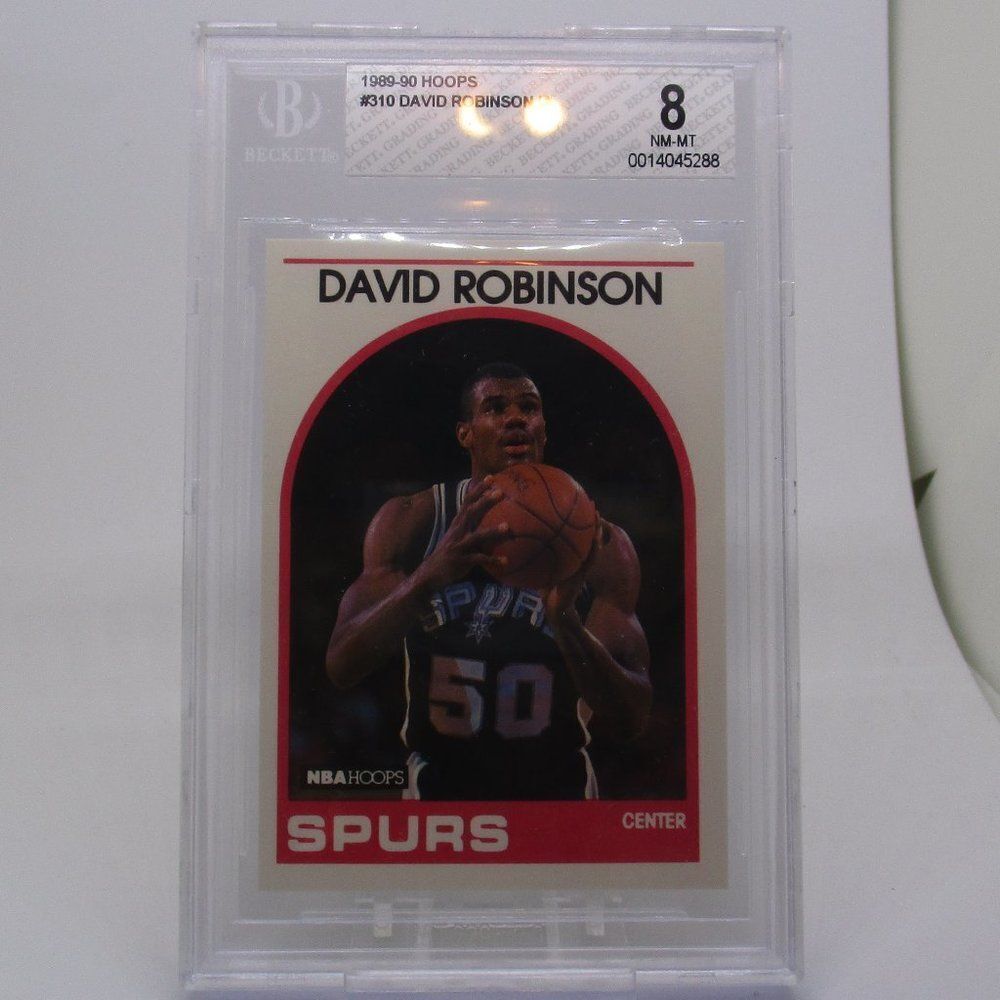 1989-90 Hoops #310 David Robinson Rookie BGS NM-M 8